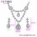 set-173 xuping frau hochzeit schmuck diamant natürlichen brautschmuck set bijoux fantaisie